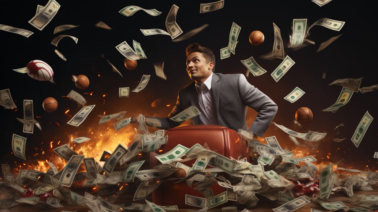 Pengguna membaca panduan deposit di ponsel