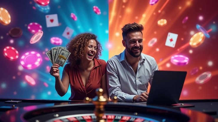 Pengguna ponsel membaca bantuan deposit